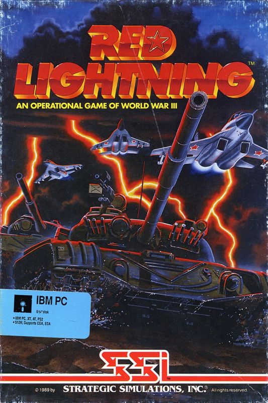 Red Lightning box art for Atari ST